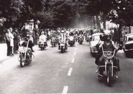 Zjazd Harleyowców w Wolsztynie w 1974 roku