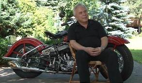 Wojciech Echilczuk i jego kumpel Harley
