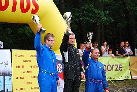 Podium po wyścigach w Sopocie