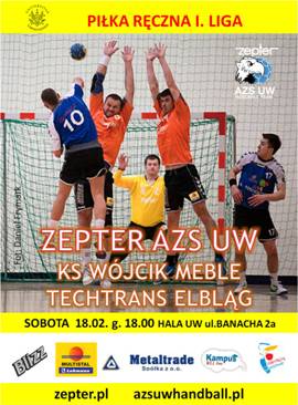 Zepter AZS UW - KS Wójcik Meble Techtrans Elbląg - plakat
