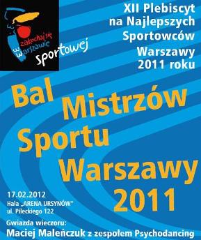 Sportowiec Warszawy - finał plebiscytu, plakat