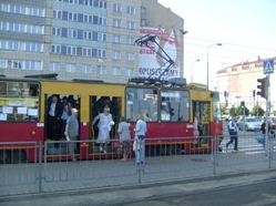 Warszawski tramwaj przy Placu Narutowicza