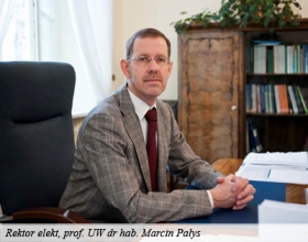 Nowy rektor UW - Prof. Marcin Pałys