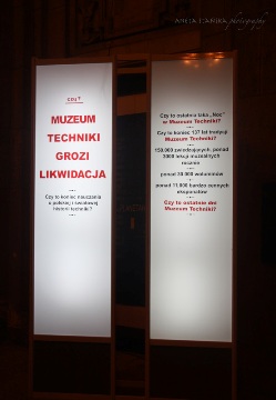 Informacja w Muzeum o zagrożeniu likwidacją