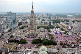 Strefa Kibica w Warszawie w czasie meczu Polska - Czechy