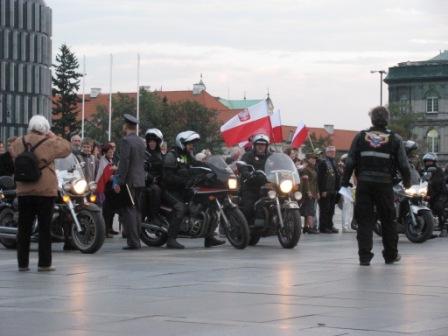 Zakończenie XII Rajdu Katyńskiego - motocykliści