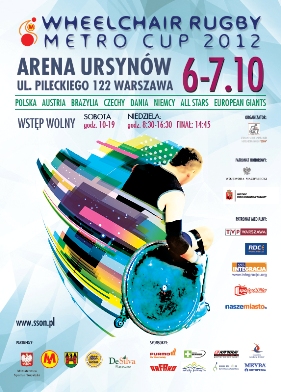 Plakat Wheelchair Rugby Metro Cup 2012
