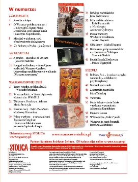Spis treści Magazynu Stolica, listopad 2012
