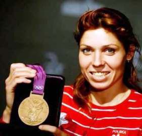 Zosia Klepcka i jej medal olimpijski.