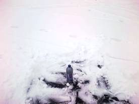 Pod śniegiem lód czarny 27-30 cm