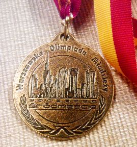 Złoty Medal Michaliny Bujnowskiej w pływaniu w Warszawskiej Olimpiadze Młodzieży
