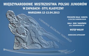 Plakat V Memoriału Bolesława Dubickiego w zapasach