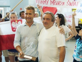 Paweł Gardasiewicz i trener Witold Nerling