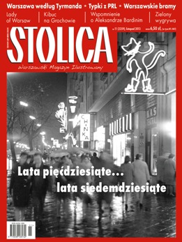 Miesięcznik Stolica, okładka numeru listopadowego, 2013 rok.
