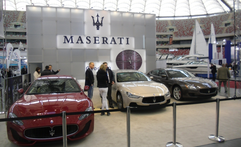 Stoisko Maserati na targach Wiatr i Woda