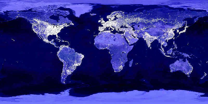 Ziemia - widok z kosmosu (NASA GSFC) źr. Wikipedia