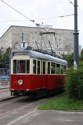 Zabytkowy tramwaj w Warszawie