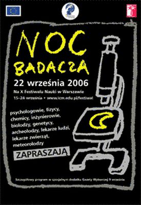 Plakat Nocy Badacza: Janusz Fajto (materiały organizatora)