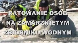 Ratowanie osób na zamarzniętym zbiorniku wodnym