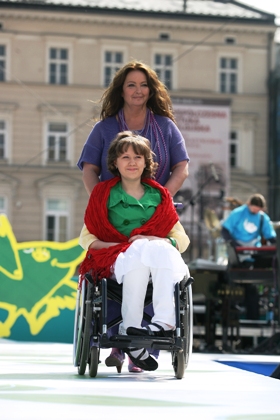 Anna Dymna i Anna Kobyłecka.IV edycja Festiwalu Zaczarowanej Piosenki. Fot.Marek Kowalski