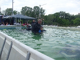 Mares, nurkowanie -  Dzień Dziecka w Komisariacie Rzecznym Policji