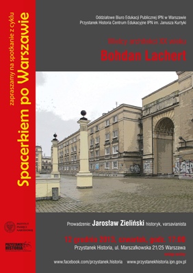 Wielcy architekci XX w. - Bohdan Lachert  - plakat