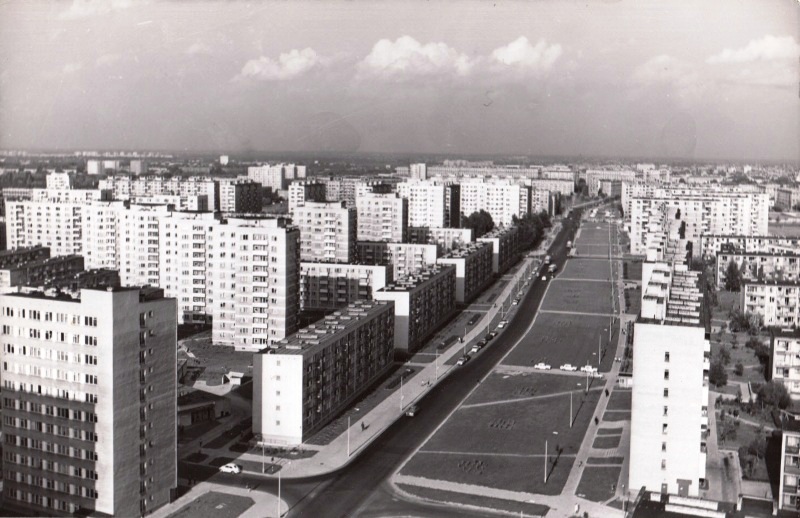 ul. M. Anielewicza. 1976 r., fot. S. Iwan, ze zbiorów A. Sheybal-Rostek