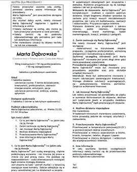 Ulotka CV  